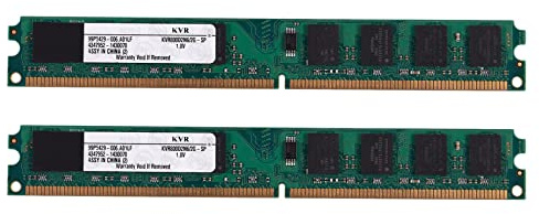 MVOSJFIE 2X 2GB DDR2 PC2-6400 800MHz 240Pin 1.8V Desktop DIMM Memory RAM for, for AMD(2GB/800,S)