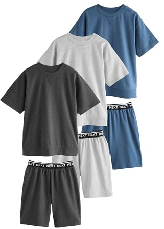 NEXT Jungen Schlafanzüge mit langem Bein, 3er-Pack