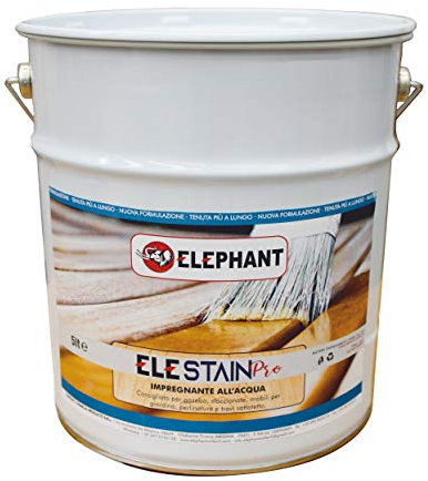ELE STAIN PRO 5lt | Impregnante per legno all'acqua (Noce Scuro)