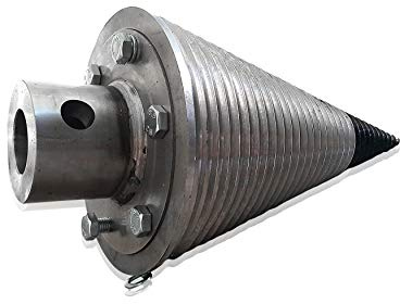 Drillkegel 230 mm Spaltgerät 230/2/+F3T Drillkegel Kegelspalter Holzspalter mit Flansch für Rotator 3T