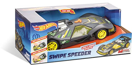 Mondo Hot Wheels Motors – Auto – Sounds – Lichter – Swipe Speeder – 28 cm – Spielzeug für Kinder – ab 3 Jahren – 51222