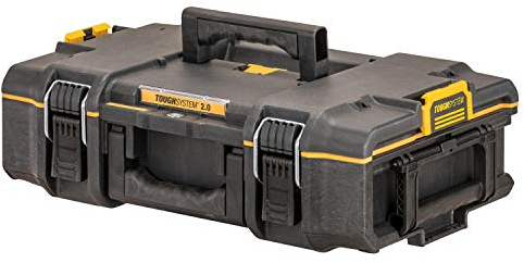 DEWALT Coffret TOUGHSYSTEM Petite Contenance DWST83293-1 - IP65-554 x 371 x 165 mm - Robuste - Emplacement TAG TOOL CONNECT - Poignées Ergonomiques