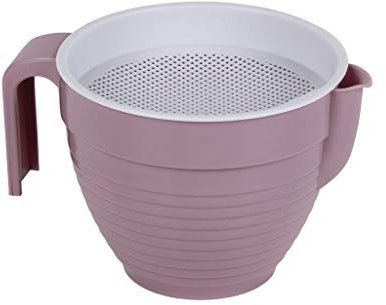 Cofan Grasera con colador en 500 ml Modelo Albahaca | Graseras de Cocina | Medidas 16.5 x 12 x 10 cm