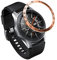 Yikamosi Rostfreier Stahl Lünetten Ring Kompatibel mit Samsung Galaxy Watch 46MM,Bezel Ring Adhesive Cover Anti-Kratz- und Kollisionsschutz für Galaxy Watch Accessory,Roségold-B