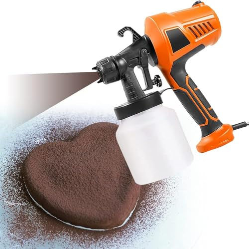 HIMAPETTR 400w Airbrush Machine for Cakes, Chocolate Spray Gun, Art Craft Decorating, 3 Patterns Manual for Cake and Dessert