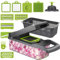 Marvelity Gemüseschneider, Zwiebelzerkleinerer, Multi 11 in 1 Lebensmittelzerkleinererer, Gemüsehobel Schneider, Mandoline Slicer Cutter Chopper, perfektes Küchengeschenk