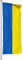 Vispronet Nationalfahne 150x400 cm, in Deutschland produziert, versch. Materialien, Hochformat (Multiflag®, Ukraine)
