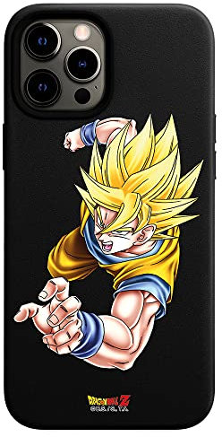 Personalaizer Original Case Compatible with iPhone 12 Pro MAX - Black with a Dragon Ball Z Goku SS1 Special Design