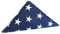 Gedenkflagge, 1,5 x 2,9 m, 100% Baumwolle, amerikanische US-Beerdigungsflagge für Veteranen-Militär, mit gestickten Sternen, genähten Streifen, 4 Reihen Schlossnähten, Messingösen, robuste