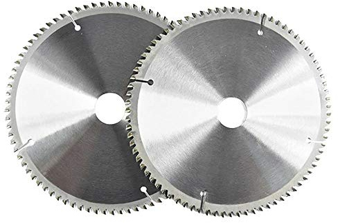 2Pcs Carbide Circular Saw Blade, 210mm 80T 30mm Bore TCT Saw Disc Blades Ring Chop Cutting for Wood Cutting Soft Metals