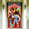 XZEIT Karnevals Zirkus Party Hintergrund, Zirkus Party Banner Dekorationen, Karnevals Foto Tür Banner, Hintergrund Requisiten, großes Stoff Foto Tür Banner für Karnevals Zirkus Party Dekoration(Hercul