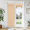 Vatge Tie Up Door Curtain Thermal Insulated Tricia Door Window Curtain for Patio Door, Self Stick Door Blind Front Door Sidelight Curtain, 1 Panel, W26 x L70, Beige