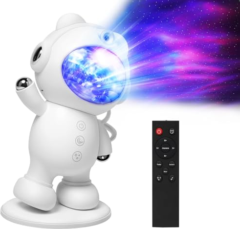 Opard Astronaut Sternenhimmel Projektor Kinder DazzleBear LED Sternenlicht Galaxy Aurora Polarlicht Nordlicht Lampe, LT04