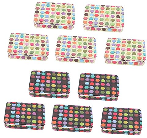 Cabilock Cajas De 20 Piezas caja de hojalata libro de embarazo lata de galletas decoración recipiente metalico con tapa cajas de de hierro cajas de regalo con cubierta Decorar