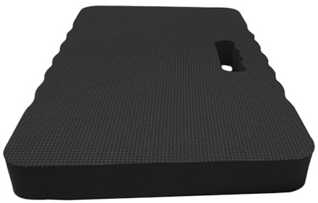Fenteer Garten-Kniebank, Knieschoner, Kniekissen, EVA-Material, bequem, wasserdicht, Mehrzweck-Zubehör für die Hausarbeit, 100g Schwarz 46x21x2cm