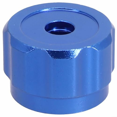 Knaufgriff, Aluminiumlegierung, blauer runder Radgriff, Wasserhahngriffe, Krümmer-Messgerät, Knauf für die Reparatur beschädigter, abgenutzter Outdoor-Wasserhähne