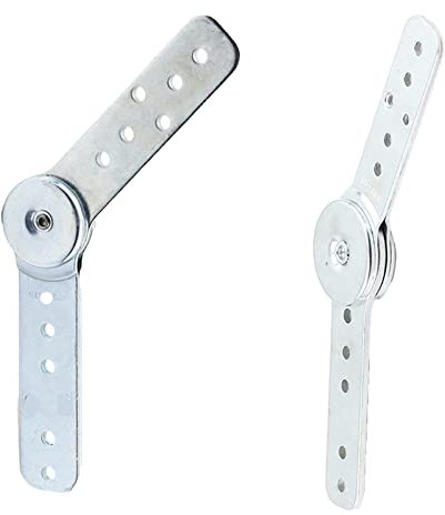 Nikou 2pcs Furniture Hinge Ratchet Folding Connecting Hinges for Sofa Armrest Headrest Angle Adjuster
