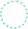 Jenosy Turquoise Choker Gold Ketten Damen 14K Vergoldet Blau Herz Perlen Ketten Handmake Hypoallergene Goldschmuck Geschenke
