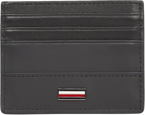 Tommy Hilfiger Uomo Porta Carte Corp Piccolo, Nero (Black), Taglia Unica