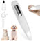 Tondeuse Électrique pour Chiens et Chats, Rasoir Silencieux Imperméable avec Lumière LED pour Pattes, Yeux, Oreilles, Visage (Blanc)
