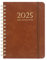 Kalender 2025 Wochenplaner Buchkalender A5 Notizbuch,ca. A5 (21,4x15,4cm),12 Monate Agenda,Jahresplaner 2025 Buch Ringbuch Kalender (Braun)