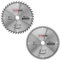 TCT Lot de 2 lames de scie circulaire 184 mm x 40 mm et alésage 80 dents x 20 mm (anneau de 16 mm)