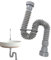 Kit de remplacement pour bonde d'évier lourde, tuyaux sanitaires flexibles, joint de qualité supérieure résistant aux fuites | Système de drainage polyvalent résistant aux fuites pour cuisine, salle