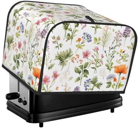Toaster Cover 4 Slice, Spring Floral Flower Waterproof Dustproof Kitchen Small Appliance Covers