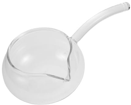 Alipis Sturdy Glass Chinese Tea Pitcher Side Handle Design Heatproof for Tea Ceremony Included