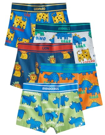 NEXT Jungen Boxershorts im 5er-Pack Primary Animals 86-92