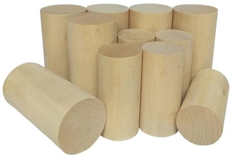 ZWCSHUU Bâtons Droits en Bois Naturel Dia. Cylindre Rond en Bois de 30/40/50 mm for Outils de Bricolage Bande de Pin Solide(50x50mm)