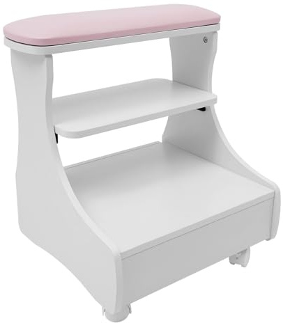 20kg/44.09 lbs Pediküre Fußstütze Maniküre Fußbadehocker Fußbad Trolley in Schönheitssalons, medizinischen Kliniken, Friseursalons, Familienbädern und Anderen Orten für Fußbäder, Fußmaniküren, Fußmas