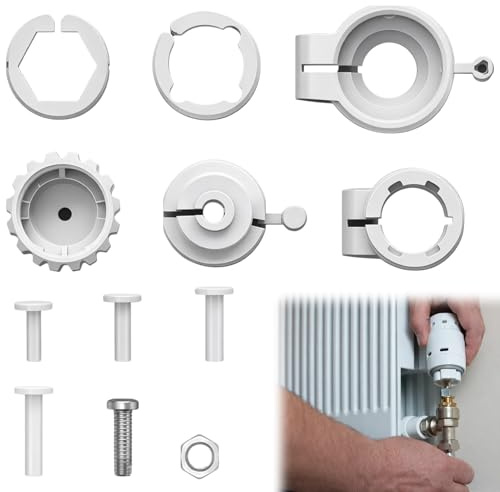 6er Set Thermostat Adapter für Heizungsventile, kompatibel mit Danfoss RA/RAV/RAVL und M30 x 1,5, Universal Ventiladapter für thermostat heizung und thermostatkopf, für smarte Heizkörperthermostate
