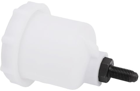 Aramox Brake Fluid Reservoir, Nylon Master Cylinder, 150ml Capacity, Screw On Sealed, 7 16 Inch UNF Thread, for Brake or Systems Offset Pedal Assembly