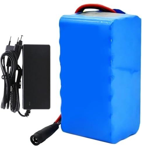 Caimcie Batteria Ioni di Litio 7S3P 24V 10Ah, Impermeabile con Protezione BMS, Pacco Batteria per Bici e Scooter Elettrica, Incluso Caricabatterie T+SM