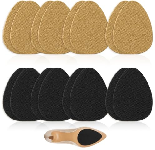 8 Paires Semelles Antidérapantes, 4 Noir & 4 Kaki, Protection Chaussures