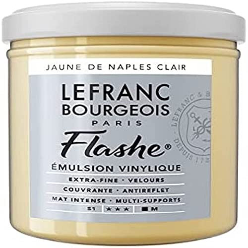 Lefranc Bourgeois Flashe Acrylique Pot 125ml Jaune De Naples Clair