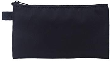 YONBEN Sac à Monnaie avec Fermeture éclair, Nylon, Noir, Unisexe, Adulte, Noir, One Size-1