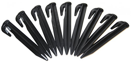 Ganchos compatibles con Hercules ® Clavos Cortacésped robótico Estacas de sujeción de Cables Anclaje al Suelo Hercules - ABS HQ Reforzado, Pieza:50