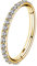 OUFER 16G Knorpel Ohrpiercing Chirurgenstahl 316L Zirkonium Helix Daith Conch Piercing Schmuck Gold Nasenpiercing Klicker Hoop Lippenpiercing Gelenksegment Frauen Männer 6 mm