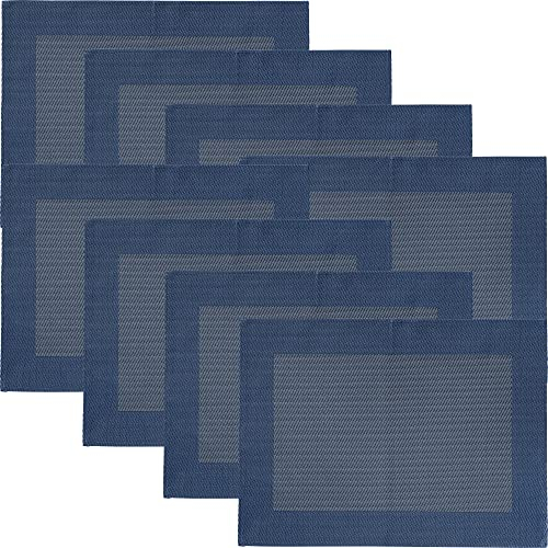 Erwin Müller Tischset Lissabon 8er-Pack abwaschbar blau Größe 33x45 cm