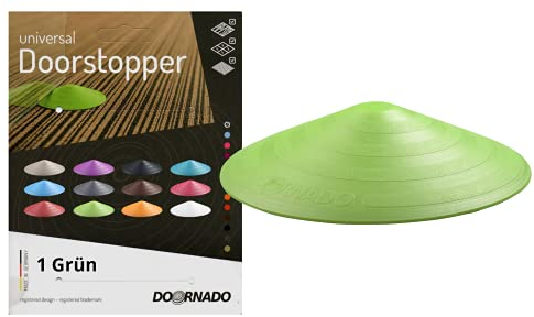 Doornado Starker Gummi Türstopper - Türhalter ohne Bohren - Für alle Arten von Türen und Böden - 118x25mm – Designpreis - Grün
