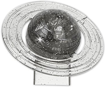 3D Crystal Puzzles for Adults,3D Krll Puzzle,3D Krllblöcke Durchscheinende DIY Puzzle Blöcke Saturn-förmige Baugruppe Brain Teaser Toy,lustiges Modell Spielzeug für Kinder