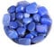 Molinter Kieselsteine Dekosteine Aquarium Mini Gartendeko Micro Landschaft Dekogranulat Kies Flußkies Gerundet Mini Achat Steine für Garten Aquarium Gehweg Dekoration 500g (Blau)