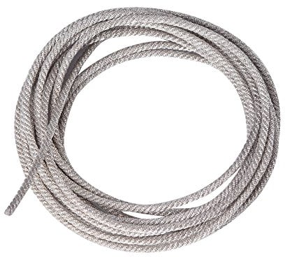 Speaker Lead Wire 32 Strands High Temperature Resistant Twisted Silver Wire Speaker Lead Wire Repair for 18 Inch or up to 18 Inch Professional Speakers and Strong Subwoofer Speakers.(2M)