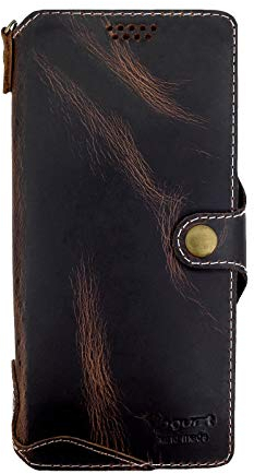 Yogurt Handyhülle für Samsung Galaxy A22 5G, Hülle Echtleder Case Ledertasche Lederhülle für Samsung A22 5G, Öl Leder