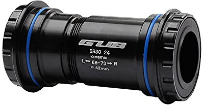 COONIUM BB30 Keramiklager mit Gewinde, Press-Fassung, BB-Tretlager für 24 mm (kompatibel mit Shimano) oder 22/24 mm (SRAM GXP) Kurbelspindel