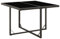 vidaXL Gartentisch Terrassentisch Balkontisch Tisch Garten Esstisch Gartenmöbel Outdoor Bistrotisch Schwarz 109x107x74cm Poly Rattan Glas