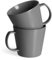SPRINGLANE Tassen 2er-Set, Sweet Scandi, Anthrazitfarbiges Geschirrservice aus New Bone Keramik, skandinavisches Design, matt