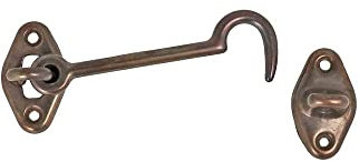 MOBILA Bronzato Acciaio Gancio per Finestra Fermapersiana 2-Pezzi Set, 120 mm Taglia